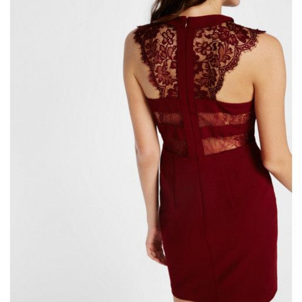 Express Sleeveless Lace Yoke Sheath Dress size 6